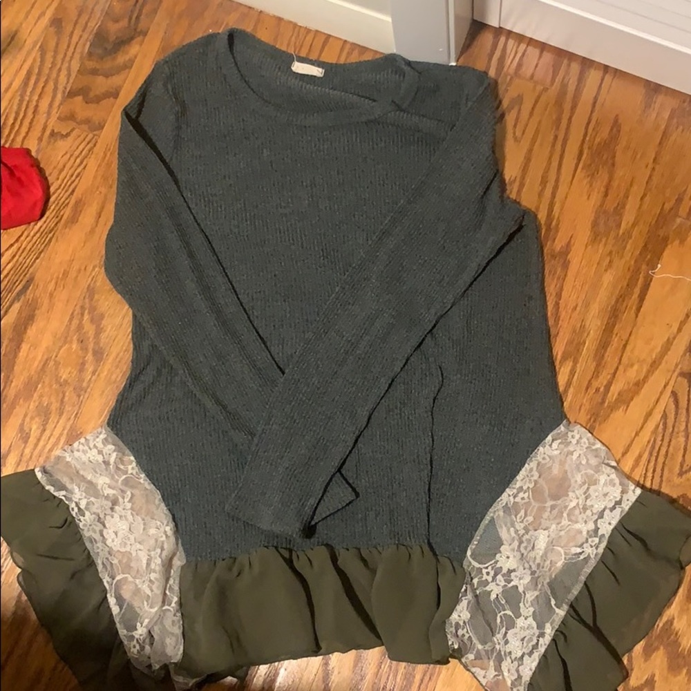 Oddy green sweater never wore